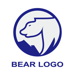 Bear logo template design symbol