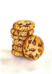 oatmeal cookies with chocolate