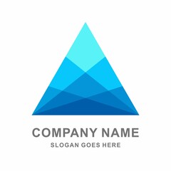 Triangle Arrow Space Business Company Vector Logo Design