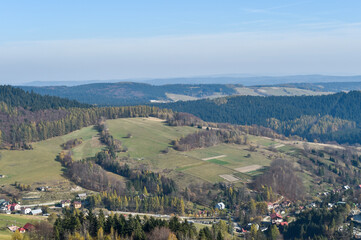 panoramic view of the mountains