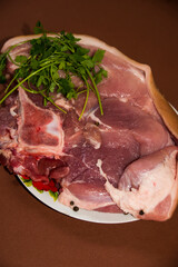 raw pork chops