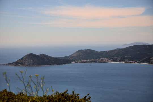 Vista del Monte Louro y del cabo Finisterre