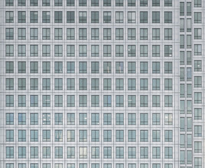 A typical view in Canary Wharf