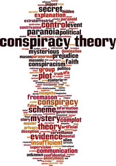 Conspiracy theory word cloud