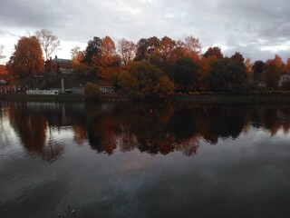 autumn pond