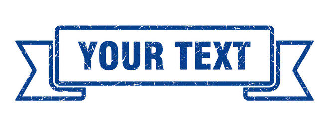 Fototapeta premium your text grunge vintage retro band. your text ribbon