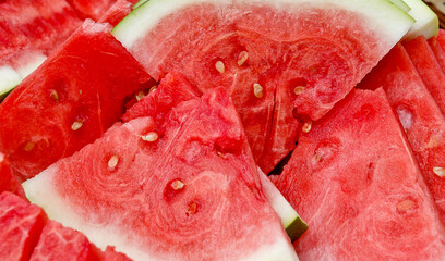 Close up of water melon slices