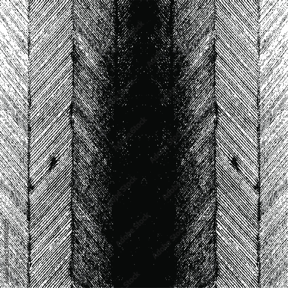 Poster Rough texture. Broken plaster wall effect. Grunge worn damask pattern design. Distressed fabric texture. Overlay texture design. Vector illustration. Eps10.