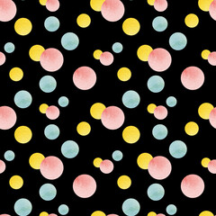 Seamless pattern with drops. White blackground. For textile, clothes, linen, wrapping etc