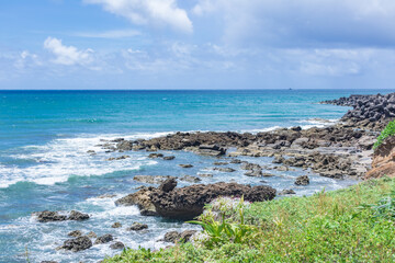 Beautiful coastal scenery at the southernmost tip of Taiwan, Pingtung Town, Taiwan