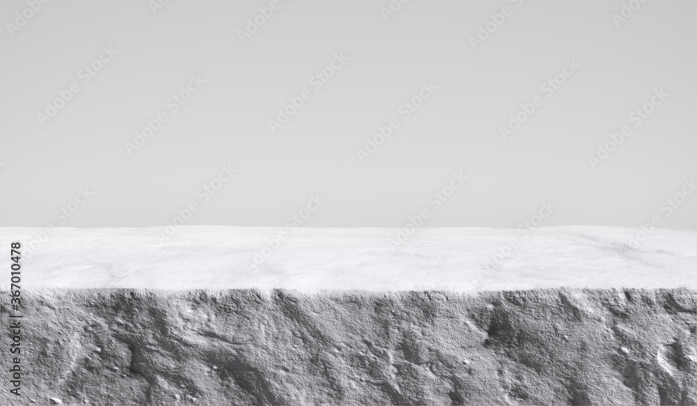 Poster white stone rough plate object display podium, minimalistic object placement light backdrop, cosmeti