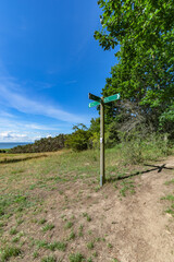 Wegweiser am Groß Zicker, Insel Rügen