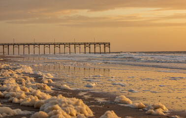 Hazy Sunrise at Carolina Beach, NC