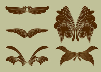set of decorative elements for design