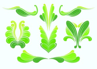 set of decorative elements for design