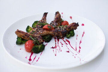 roasted lamb chops