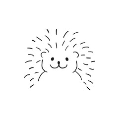 Creative design of funny hedgehog
