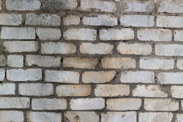 White brick wall. Stone wall texture. 