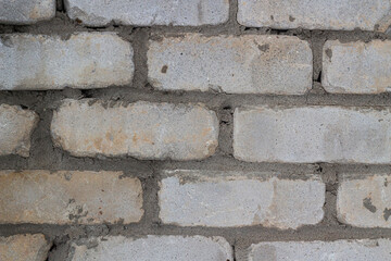 White brick wall. Stone wall texture. 