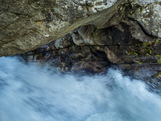 Climbing on the Stuibenfall via ferrata