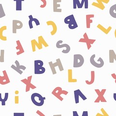 Colorful alphabet for your banners or invitations. Set of hand drawn letters made in vector.
