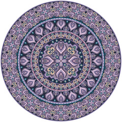 Vector ornament vintage ethnic round illustration