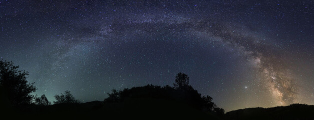 Milky Way Over California - enahanced