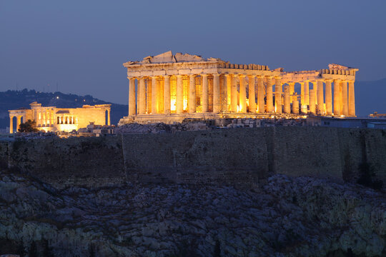  Parthenon detail on Acropolis hill 