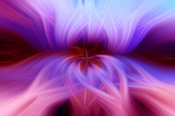 Intertwined 3d fibers forming an ornament