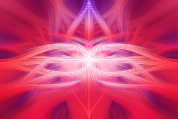 Intertwined 3d fibers forming an ornament