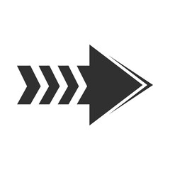 arrow direction related icon, right pointed orientation silhouette style
