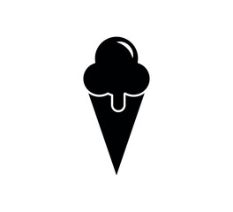Ice cream icon flat style trendy illustration