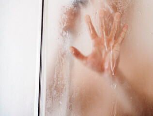 Man bathroom Male bathroom. Background. Sensual. Home concept. 