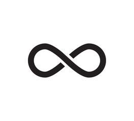 Infinity icon vector logo design template