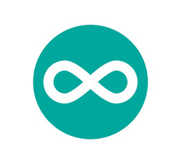 Infinity icon vector logo design template