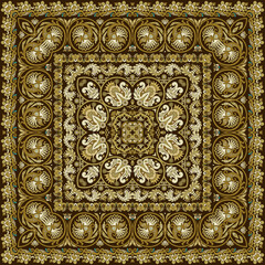 Vector floral ethnic ornamental illustration