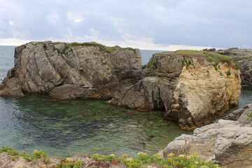 Côte rocheuse de Quiberon, morbihan, France