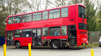 Fototapeta na wymiar double decker bus
