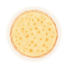 crepes isolated on white background, vector illustration