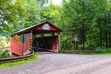 Covered bridge in Summer b