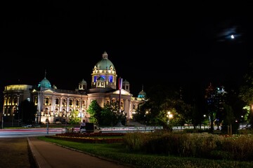 Fototapeta na wymiar night view of the serbia