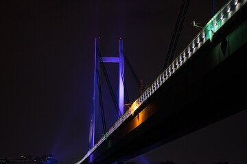 night bridge in the city