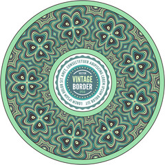 Vector ornamental ethnic round mandala illustration