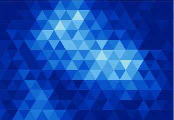 Fototapeta premium Dark Blue Abstract Geometric Triangle Background, Patterns Wallpaper