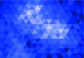 Obraz premium Blue Abstract Geometric Triangle Background, Patterns Wallpaper