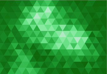 Obraz premium Dark Green Abstract Geometric Triangle Background, Patterns Wallpaper