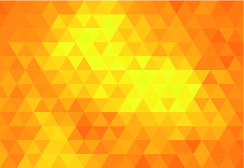 Yellow and Orange Abstract Geometric Triangle Background, Patterns Wallpaper