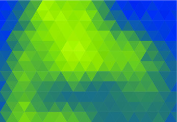 Green and Blue Abstract Geometric Triangle Background, Patterns Wallpaper