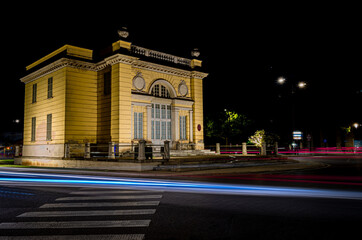 Obraz premium Casino Petitot in Parma (Italy) illuminated in the evening