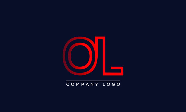 Creative letters OL or LO Logo Design Vector Template. Initial Letters OL Logo Design	